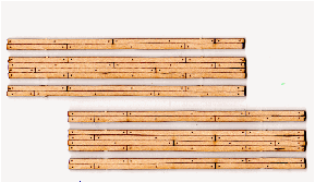 Blair Line 22 Wood Grade Crossing pkg(2) Two Lane Nn3 Scale