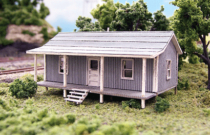 Blair Line 76 Company House Kit - 2-1/4 x 1-1/2" 5.6 x 3.75cm N Scale