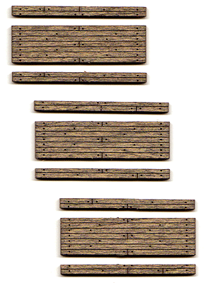 Blair Line 14 Weathered 1-Lane Wood Grade Crossing Kit pkg(3) N Scale