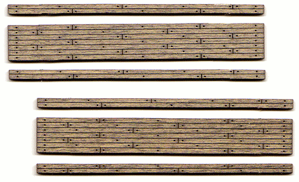 Blair Line 15 Weathered 2-Lane Wood Grade Crossing Kit pkg(2) N Scale