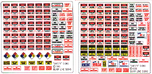 Blair Line 152 Storefront & Advertising Signs Safety Warning Misc. HO Scale