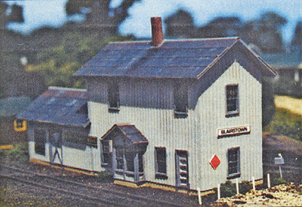 Blair Line 178 Blairstown 2-Story Depot Kit - 7-5/8 x 2-1/4" 19.4 x 5.7cm HO Scale