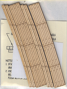 Blair Line 129 Laser-Cut Curved 2-Lane Wood Grade Crossing pkg(2) 30" Radius HO Scale