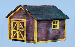 Blair Line 175 Section Car Toolhouse 2-1/8 x 1-3/4" 5.3 x 4.4cm HO Scale