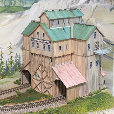 Blair Line 186 Cash Mine Works Ore House Kit - 7-1/2 x 8-1/2" 18.7 x 21.3cm HO Scale