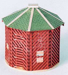 Blair Line 191 Tom's Corn Crib 2-1/4" 5.6cm Diameter; 2-1/2" 6.2cm Tall HO Scale