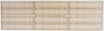 Blair Line 118 Two-Lane Wood Grade Crossing Laser-Cut Wood - Kit pkg(12) HO Scale