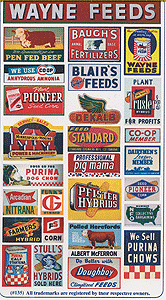 Blair Line 135 Vintage Feed & Seed Storefront & Advertising Signs HO Scale