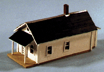 Blair Line 379 Laser-Cut Shotgun House 3/4 x 2-1/8 1.8 x 5.3cm Z Scale