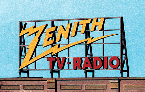 Blair Line 1527 Laser-Cut Wood Billboards - Small for Z N & HO Zenith TV & Radio 2.5 x 1.37" A Scale