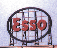 Blair Line 1510 Laser-Cut Wood Billboards - Small for Z N & HO Esso - 2-1/8 x 1-7/8" 5.3 x 4.7cm A Scale