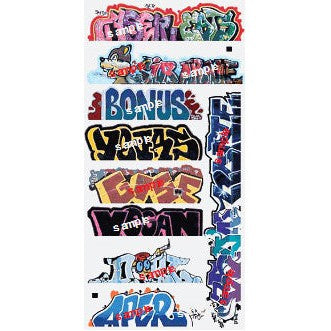 Blair Line 1262 Mega Set Modern Tagger Graffiti Decals #13 pkg(10) N Scale