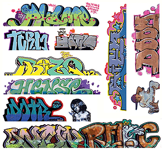 Blair Line 2259 Graffiti Decals Mega Set Set #10 pkg(11) HO Scale