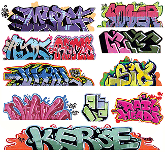 Blair Line 2257 Graffiti Decals Mega Set Set #8 pkg(11) HO Scale