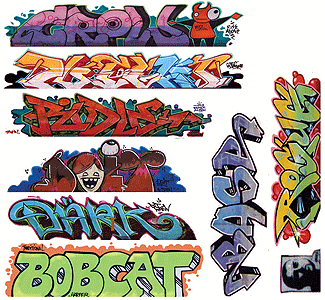 Blair Line 2258 Graffiti Decals Mega Set Set #9 pkg(9) HO Scale