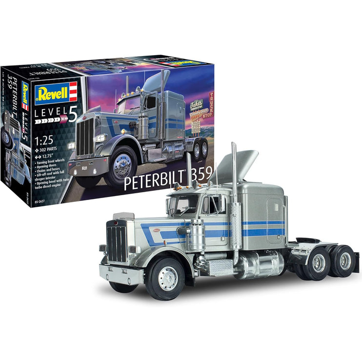 Revell 85-2627 Peterbilt 359 1:25 Scale 302-Piece Skill Level 5 Model Car Building Kit