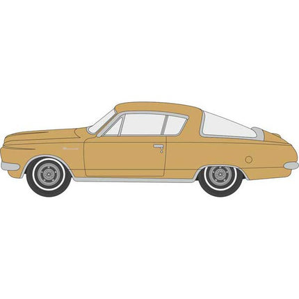 Oxford HO Scale Plymouth Barracuda 1965 Gold