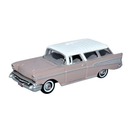 Oxford HO Scale Chevrolet Nomad 1957 Dusk Pearl / Imperial Ivory