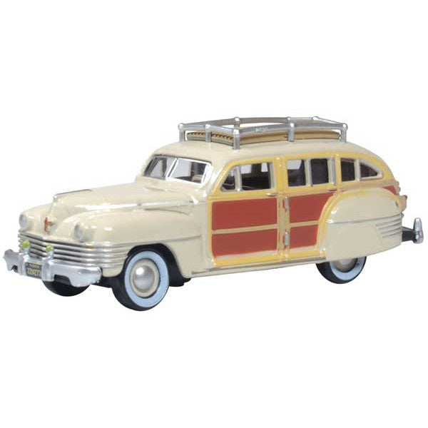 Oxford HO Scale Chrysler Town & Country Woody Wagon 1942 Catalina Tan