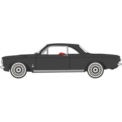 Oxford HO Scale Chevrolet Corvair Coupe 1963 Tuxedo Black