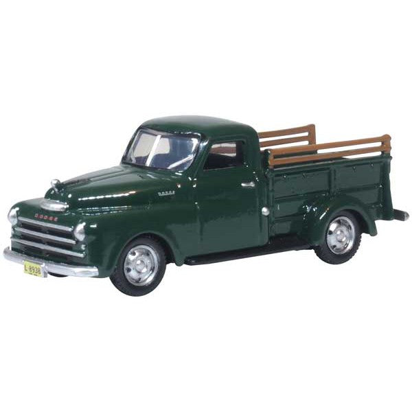 Oxford HO Scale Dodge B-1B Pickup Truck 1948 Dark Green