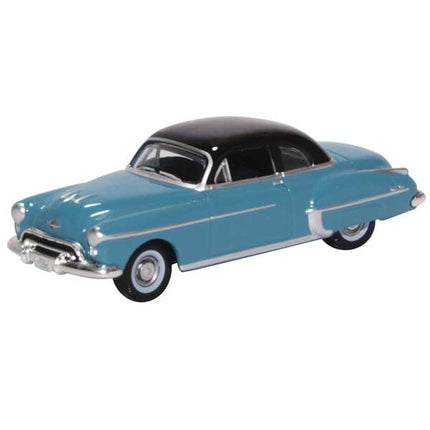 Oxford HO Scale Oldsmobile Rocket 88 Coupe 1950 Crest Blue / Black