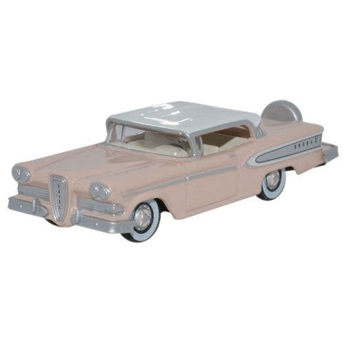 Oxford HO Scale Edsel Citation 1958 Chalk Pink / Frost White