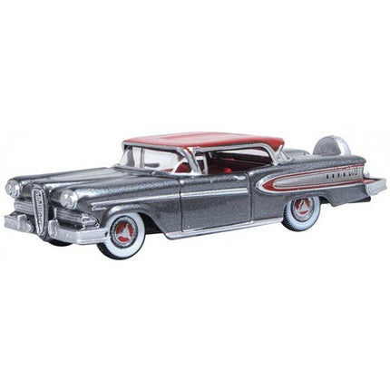 Oxford HO Scale Edsel Citation 1958 Silver Gray / Ember Red