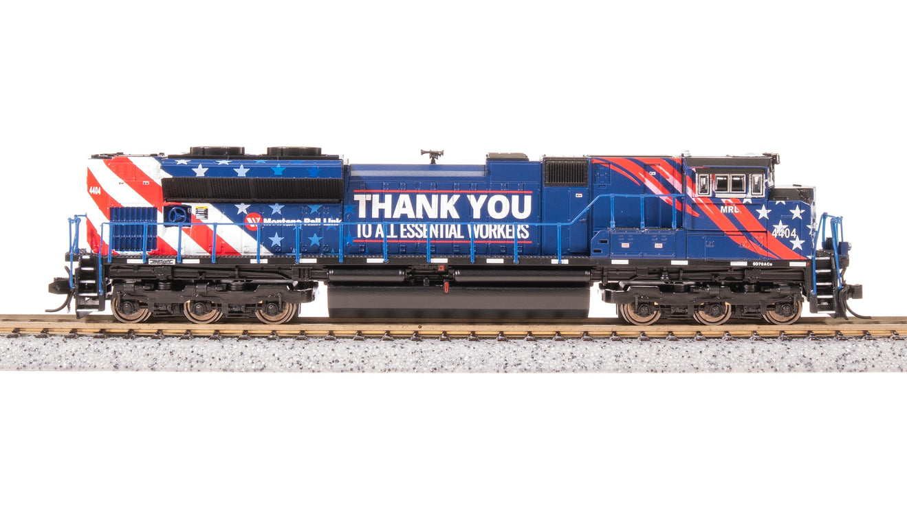 Broadway Limited N MRL 4404 Essential Workers Tribute SD70ACe Pargon 4 DCC/Sound