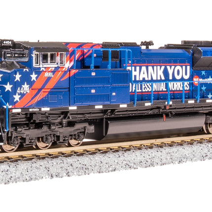 Broadway Limited N MRL 4404 Essential Workers Tribute SD70ACe Pargon 4 DCC/Sound