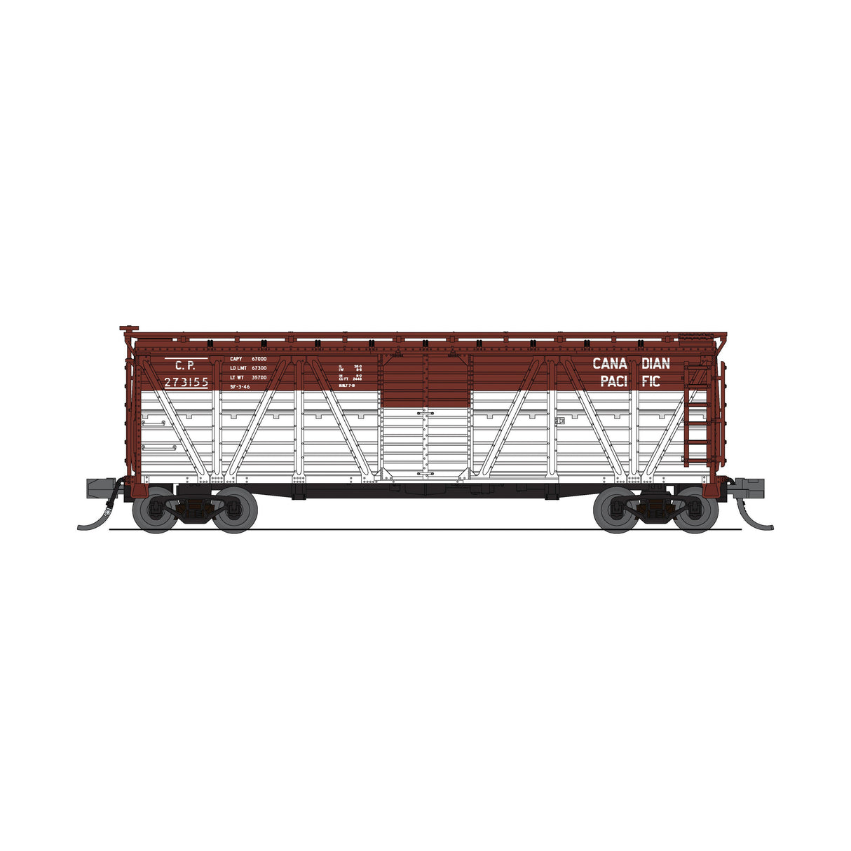 Broadway Limited N Scale Stock Car CP #273155/Cattle Sounds