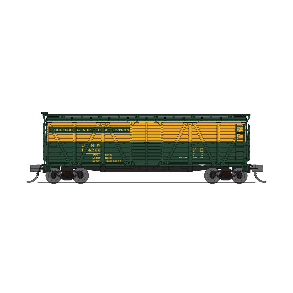 Broadway Limited N Scale Stock Car CNW #14465/Mule Sounds