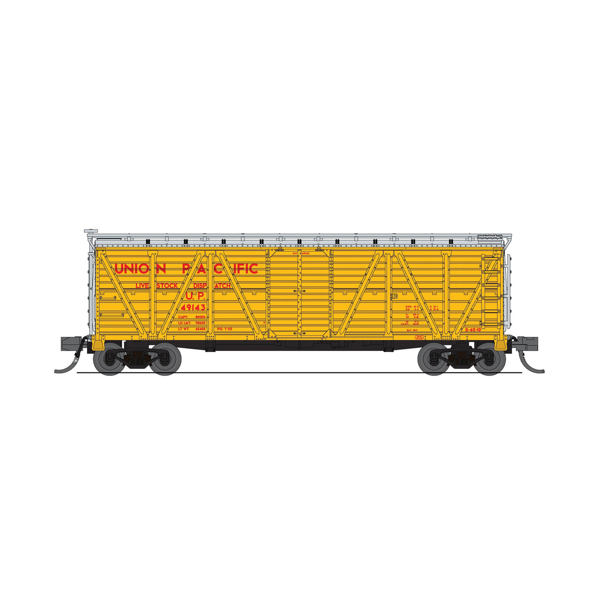 Broadway Limited N Scale Stock Car 2 Pack Union Pacific UP