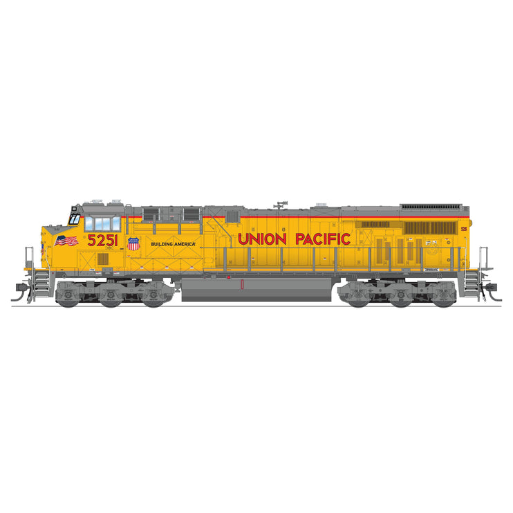 Broadway Limited HO Scale Union Pacific 5251 ES44AC GEVO Locomotive DCC/Sound Pargon 4