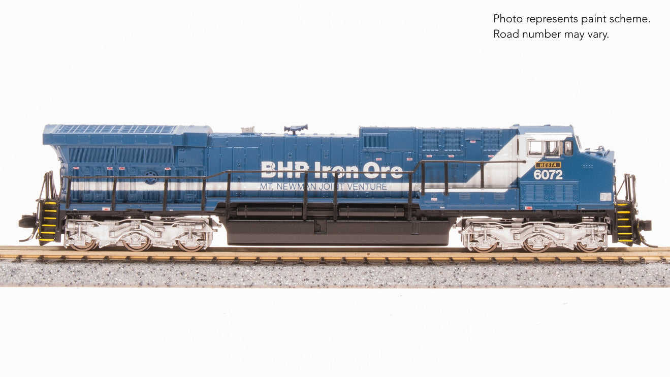 Broadway Limited N GE AC6000, BHP Iron Ore #6075, Blue & White, "Fortescue" Stealth DC