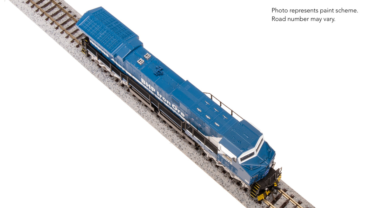 Broadway Limited N GE AC6000, BHP Iron Ore #6075, Blue & White, "Fortescue" Stealth DC