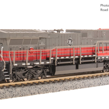 Broadway Limited N GE AC6000, GECX 6002, Gray & Red Stealth DC