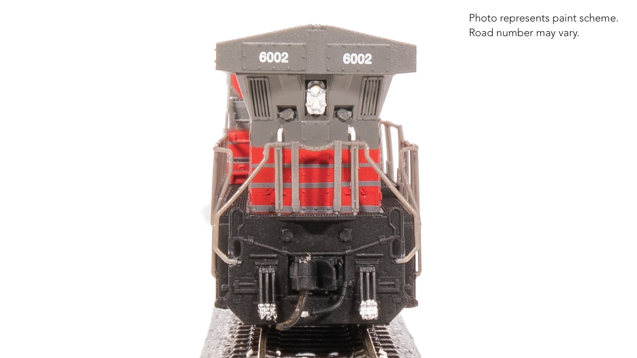 Broadway Limited N GE AC6000, GECX 6002, Gray & Red Stealth DC