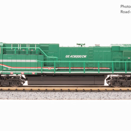 Broadway Limited N 8GE AC6000, GE Demo #6000, Green Demo Paint Stealth DC