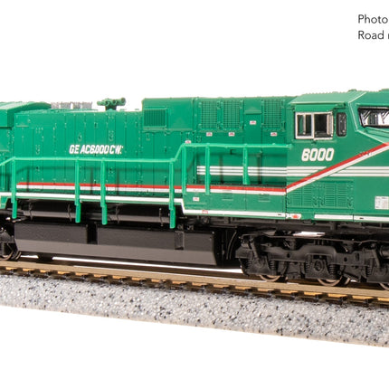 Broadway Limited N 8GE AC6000, GE Demo #6000, Green Demo Paint Stealth DC