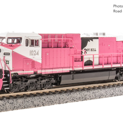 Broadway Limited N GE AC6000, Roy Hill Mining #1024, Pink/White/Black Paint Stealth DC