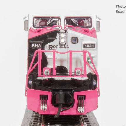 Broadway Limited N GE AC6000, Roy Hill Mining #1024, Pink/White/Black Paint Stealth DC