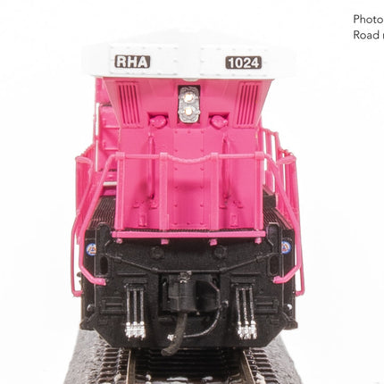 Broadway Limited N GE AC6000, Roy Hill Mining #1024, Pink/White/Black Paint Stealth DC