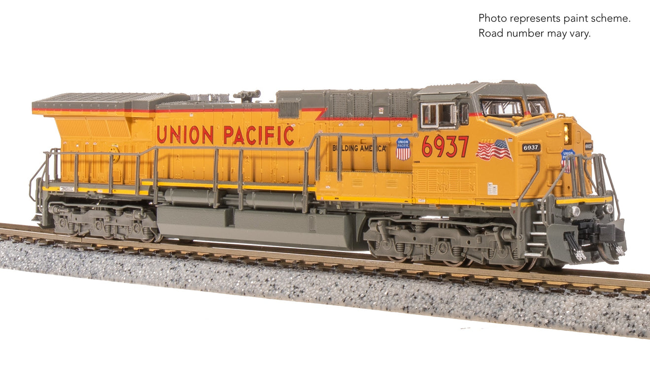 Broadway Limited N GE AC6000, UP #6965, Small Flags Scheme Stealth DC