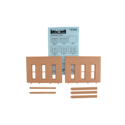 Woodland Scenics O Scale Rectangular Window Wall DPM Kit