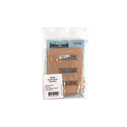 Woodland Scenics O Scale Rectangular Window Wall DPM Kit