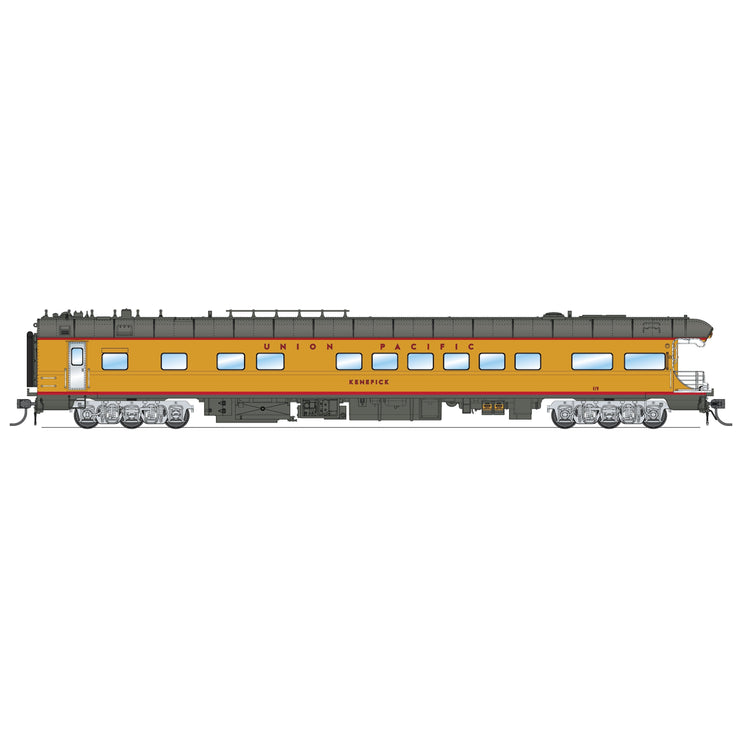 Broadway Limited HO Scale Union Pacific Business Car, UP #119 "Kenefick" UP Shield on Rear