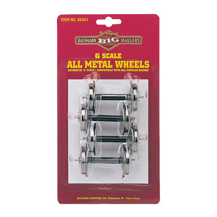 Bachmann G 31mm Large Metal Wheel Set 4pk