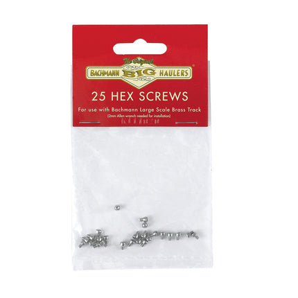 Bachmann G Stainless Steel Hex Screws 25 Pack