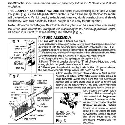 Micro Trains N & Z Coupler Assembly Fixture (702) 988 00 191